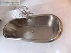 Chrome Soaking Tub With Faucet