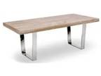 Buy Modern Venice Elm Wood Dining Table Get Free Cand B Loveseat