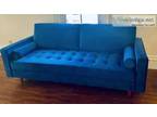 Velvet Couch by Lark Sapphire Blue rdquo