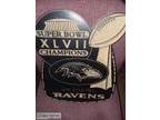 Ravens Superbowl Wooden Plaque