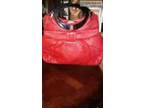 Red leather bag