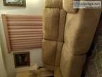 Double reclining sofa and chair