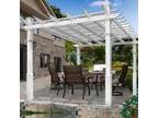 Deluxe Pergola with Canvas Weave for Home and Garden