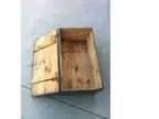 Dad s wood trunk foot locker from WWII (Pewaukee)