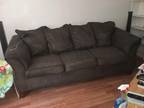 Dark green microfiber 3 seater couch FREE!
