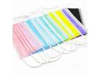 5 Free Yellow 3 Ply Assorted Colors Disposable Face Non-Medical Face Masks