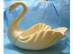 Large quot X quot Lenox Porcelain Swan Candy Dish Bowl (