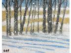 Al Lofsness - Acrylic Painting - Winter Landscape 8 x 10 in. canvas panel