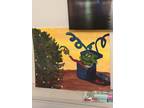 hand painted canvas wall art. “The Grinch Stole Christmas “