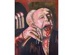Pintura de arte pop película de vampiros de terror de Bram Stoker Drácula Gary