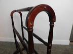 Vintage Mahogany Style Towel Hanging Quilt Clothes Rack Valet Stand