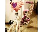 Reduced*princess Huffy bike with basket and bell