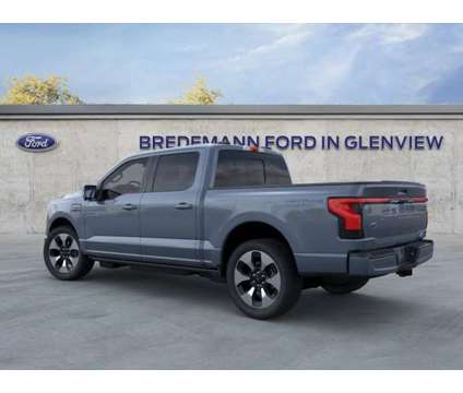 2023 Ford F-150 Lightning Platinum is a Blue, Grey 2023 Ford F-150 Car for Sale in Glenview IL