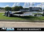 2024 Aluma 8216 Tilt 16' Aluminum Tilt Car Hauler Trailer