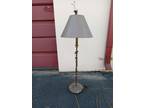 Classic metal lamp. This chair might be vintage, might be a collector item