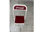 4 1950’s Children Folding Chairs With Coke A Cola Logos