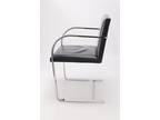 Mies van der Rohe Brno Chairs - Flat Bar - Leather, chrome for Gordon Intl