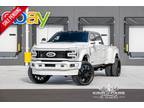 2023 Ford F450 4x4 Limited 6.7l Diesel Tuxedo Wrap 4" Wicked Lift 26" Jtx's Tint