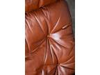 Mid Century Danish Modern Lounge Chairs Relling Westnofa Brown Ox Blood Leather