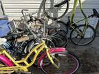 Lots Of Old Bikes, Various Types