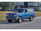 1988 Ford Bronco XLT 4X4 Blue Original Miles