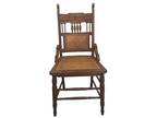 antique cane seat chair solid oak
