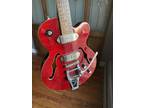Epiphone Wildkat WR Semi-Hollow Electric Guitar with Bigsby Flame Maple Red