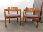 c1995 Retro! Dunbar Style MCM City Hall Courtroom Armchair Bentwood Oak Chair VG
