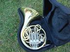 CLASSIC YAMAHA DOUBLE FRENCH HORN MODEL 561 CLEANED PLAYS GREAT new pro CASE