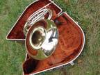 Rare Classic Silver Geyer Olds & Son Double French Horn Cleaned Plays Great