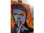David Bowie Original Abstract pop art painting By Artist Ghost 30x24