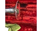 Getzen Capri Trumpet With Case Model Silver Plated #A32301 Vintage