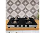 Portable Propane Gas Stove Four Burner, Four Burner Stainless Steel Gas Stove