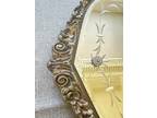 Antique Etched Mirror With beautiful flower detail.