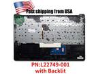 Brand NEW HP 17BY 17-BY 17-CA Palmrest Backlit US Keyboard & Touchpad L22749-001