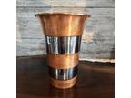 Art Deco Manning Bowman Chrome Copper Vase Rare Nice M Means B Best