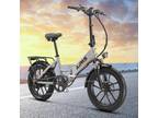 Aipas E-Folding Bike for Adults 750W 20" Fat Tire Mountain Bike UL2849