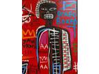 Rare Huge Jean Michel Basquiat Vintage Painting 82 “New Flame”