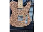 New Premium 6 String Solid Engraved Paisley Electric Guitar