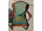 Rare Antique Early Monterey Ranch Branded Arm Chair