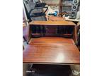 Antique Slant Front Secretary Desk Wooden Vintage Furniture Drawers
