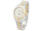 Rolex Ladies Datejust 69173 18K Gold & Steel Mother of Pearl Diamond Dial