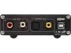 Aimpire AD10 DAC Decoder USB In 32 Bit 44.1-384 kHz Opt Coax Out 192kHz 24 Bit