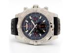 Breitling Chronomat 41 Black Dial Chronograph Steel/Rubber 41MM Automatic AB0141