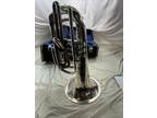 Yamaha Ybh301m Silver Marching Baritone Horn + Yamaha Case