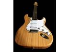 New Solid Custom Made 12 String Strat Style Natural Electric Guitar