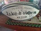 Autographed rugby ball