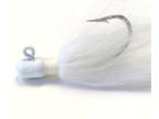 5 White 2oz Bullet Bucktail Jig Head Striper Lure - BT064