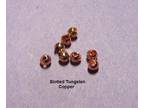 100 SLOTTED TUNGSTEN beads.8 colors/4 sz. available-USE CHART-5 pacs of 20 beads