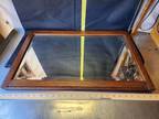 Antique Mission Style Framed Beveled Glass Mirror Flawless Glass Wood Frame